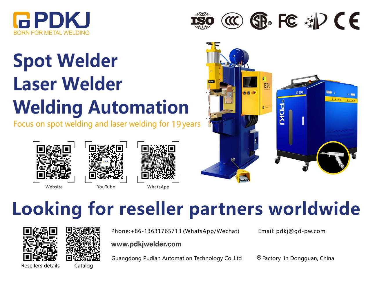 Аб'ява аб найме глабальнага дыстрыбутара і агента PDKJ Welding Equipment