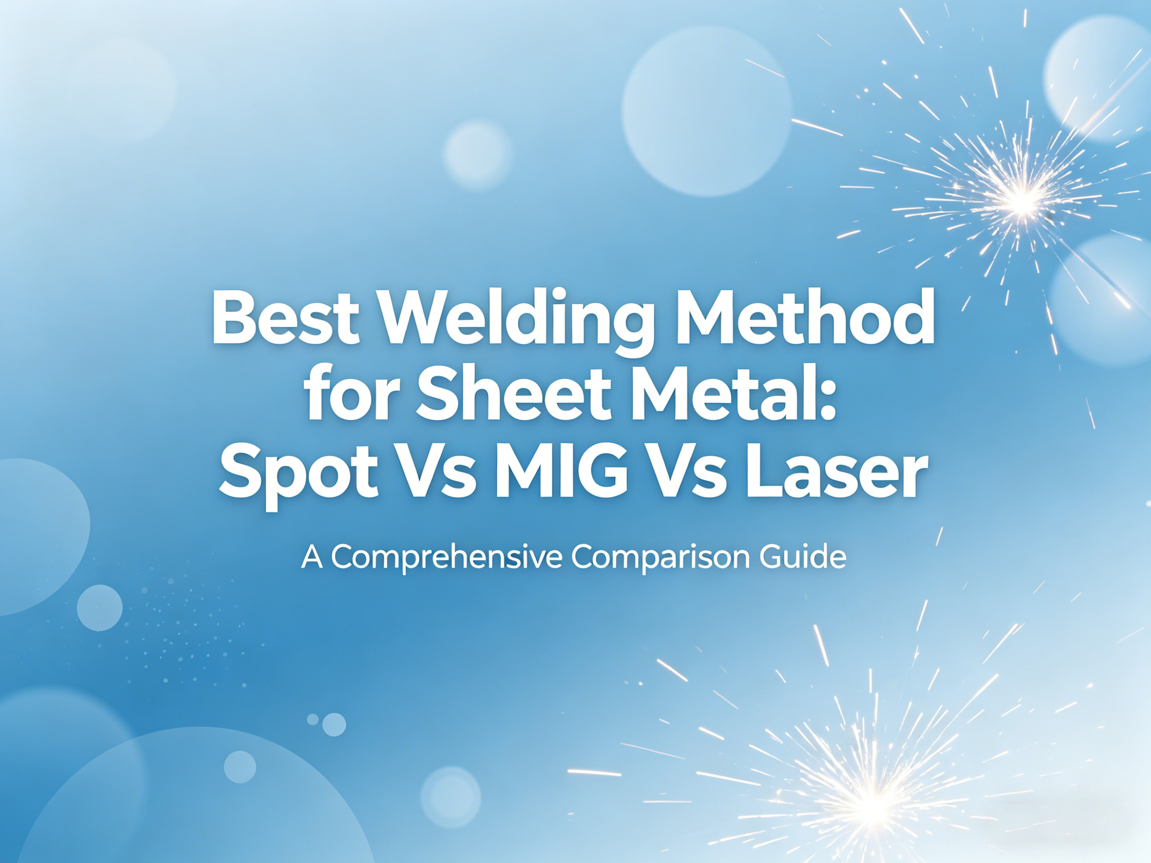 ምርጥ የብየዳ ዘዴ ሉህ ብረት፡ Spot Vs MIG Vs Laser