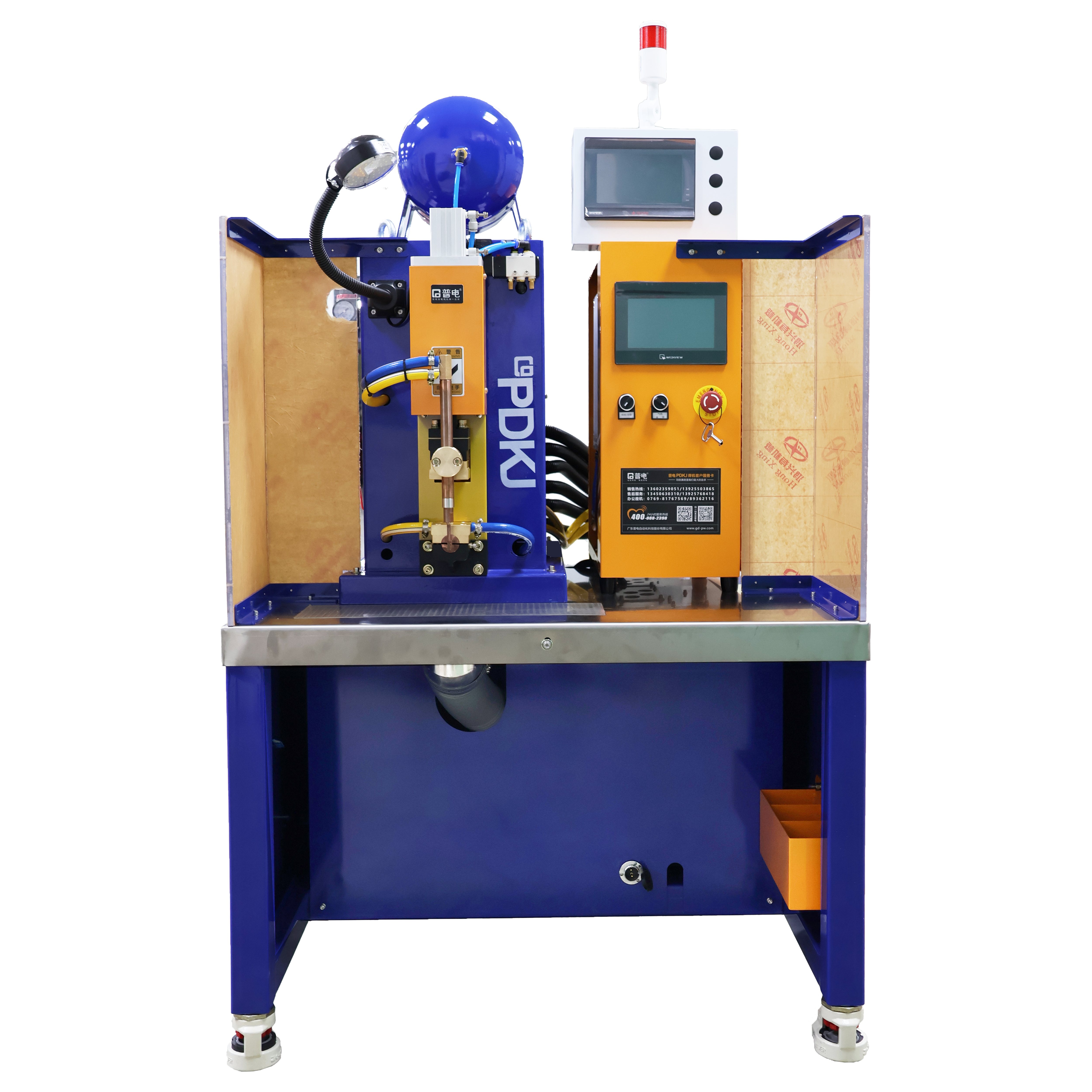 หม้อน้ำทองเหลืองเดสก์ท็อปอินเวอร์เตอร์ความถี่ปานกลางเครื่องเชื่อมจุดที่แม่นยำ