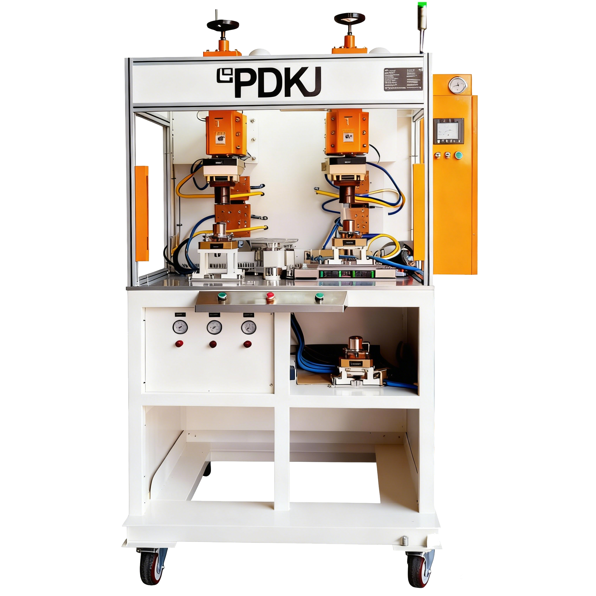 M&agrave;quina de soldadura autom&agrave;tica per a subestructura d'autom&ograve;bils