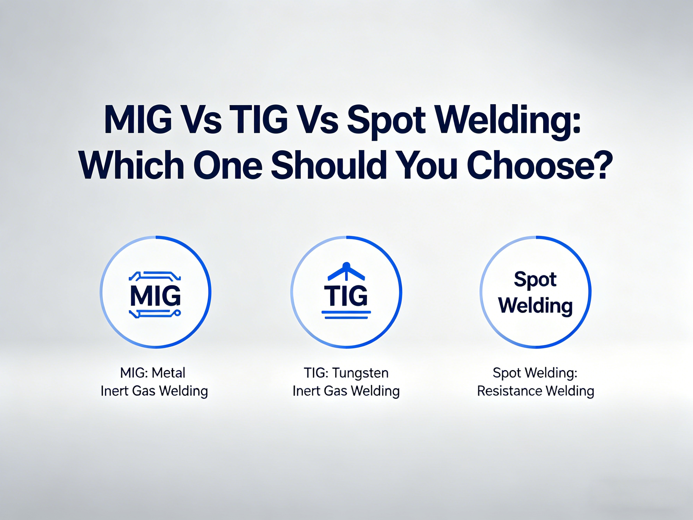 MIG Vs TIG Vs ስፖት ብየዳ፡ የትኛውን መምረጥ አለቦት?